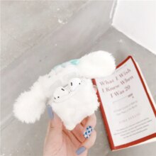 3D Cartoon Cinnamoroll Purin Dog Soft Plush Headset Case 3D Cartoon Cinnamoroll Purin Dog Soft Plush Headset Case