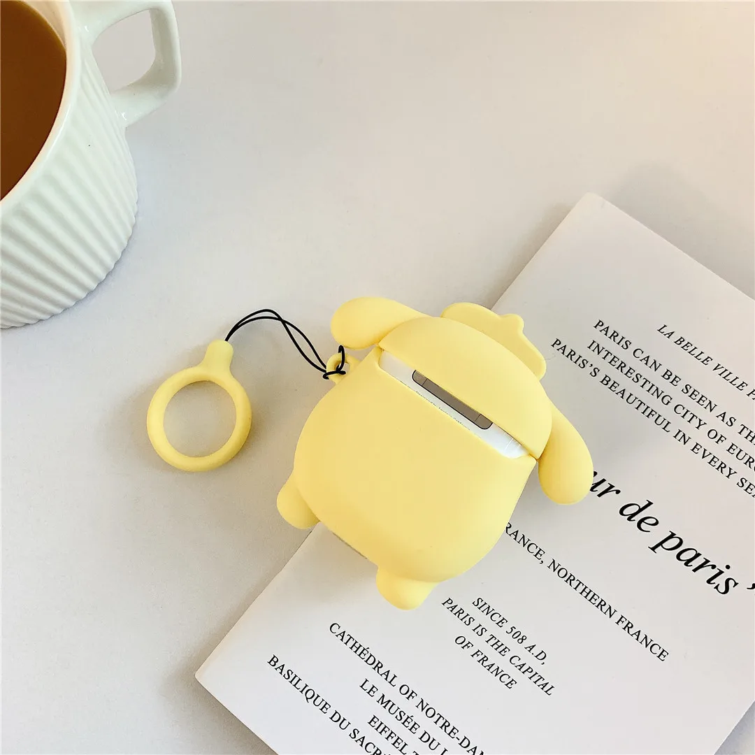 3D Cartoon Cinnamoroll Pompom Purin Soft Earphone Case 3D Cartoon Cinnamoroll Pompom Purin Soft Earphone Case