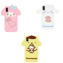 Luxury 3D Cartoon Melody And Cinnamoroll Silicone Phone Case Luxury 3D Cartoon Melody And Cinnamoroll Silicone Phone Case