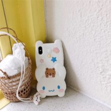 3D Doll Melody & Cinnamoroll Dog Cartoon Soft Phone Case 3D Doll Melody & Cinnamoroll Dog Cartoon Soft Phone Case
