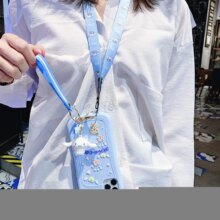 Cartoon 3D Cinnamoroll Baby Soft Phone Case Cover + Pendant Straps Cartoon 3D Cinnamoroll Baby Soft Phone Case Cover + Pendant Straps