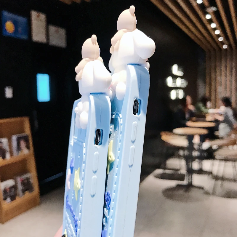 3D Cartoon Melody & Cinnamoroll Design Soft Back Cover