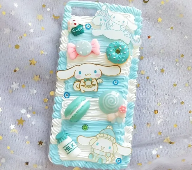 3D Cinnamoroll Dog Cartoon Creamy Handmade Phone Case Cover