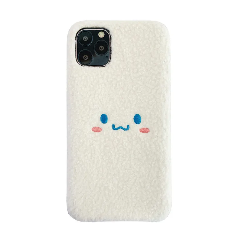 Soft Silicone Cinnamoroll Embroidery Case For iPhone