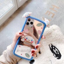 3D Cartoon Cinnamoroll Shiny Mirror Hard Phone Case 3D Cartoon Cinnamoroll Shiny Mirror Hard Phone Case