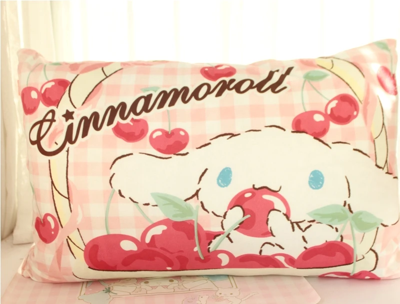 Cartoon Cinnamon Dog Pattern Plush PillowCase 