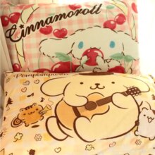 Cartoon Cinnamon Dog Pattern Plush PillowCase Cartoon Cinnamon Dog Pattern Plush PillowCase