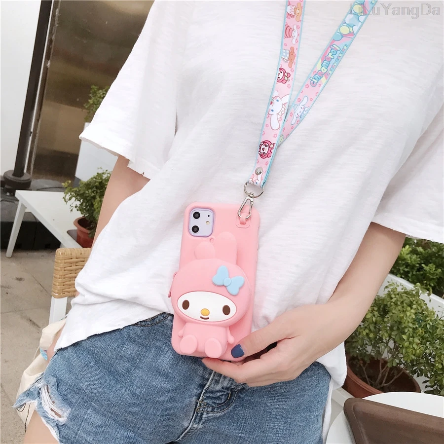 Cartoon My Melody Wallet Phone Case for iPhone Cartoon My Melody Wallet Phone Case for iPhone