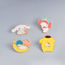 Melody Cinnamoroll Cartoon Enamel Pin Badge Melody Cinnamoroll Cartoon Enamel Pin Badge