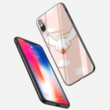 Cinnamoroll Cartoon Tempered Glass Phone Case For IPhone Cinnamoroll Cartoon Tempered Glass Phone Case For IPhone