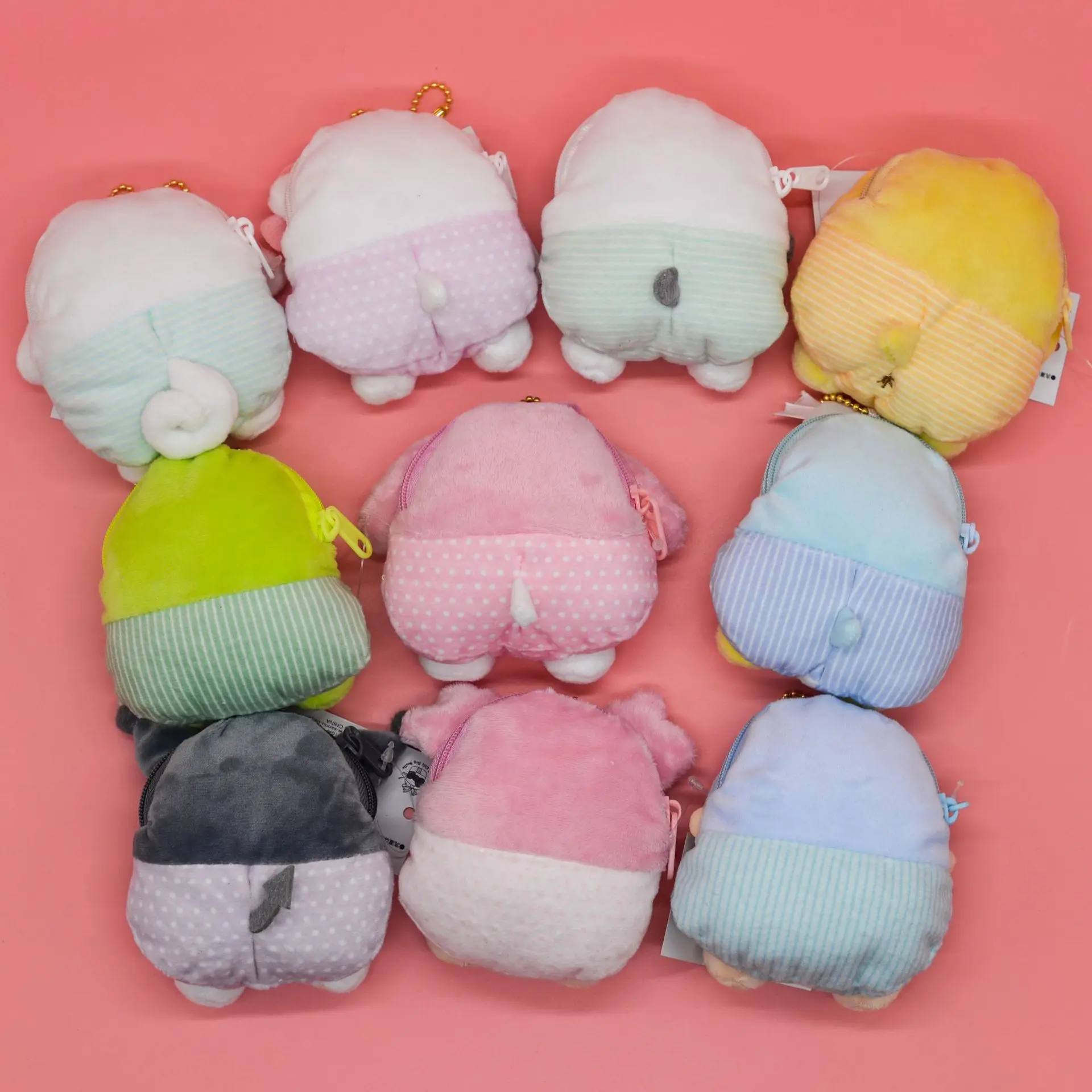 Anime Sanrio Cartoon Soft Plush Dolls With Pendant