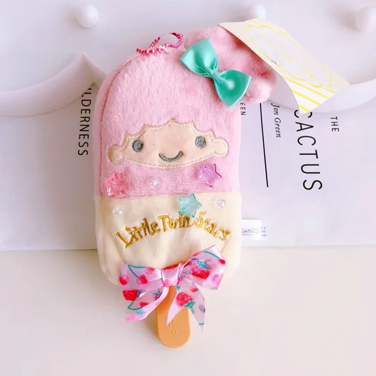 My Melody And Pudding Cinnamoroll Dog Cartoon Ice Cream Style Soft Plush Stuffed Toy