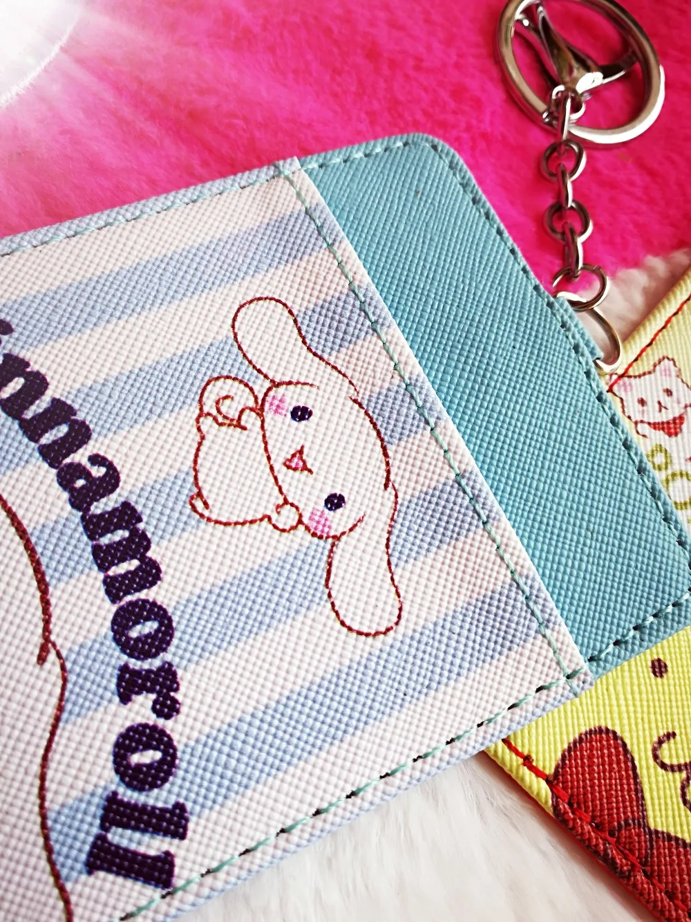 Cinnamoroll Pom Purin Anime Cartoon Plush Card Holder