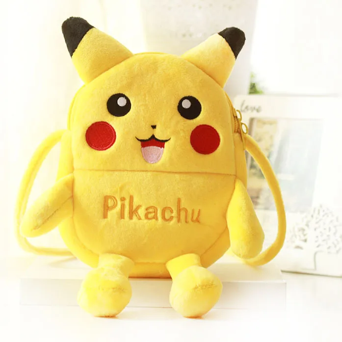 Cartoon Pikachu/Bear/Stitch Mini Plush Coin Bag 
