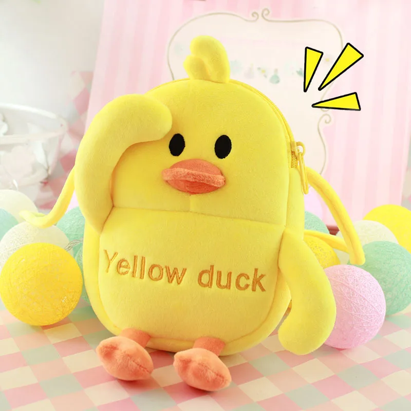 Cartoon Pikachu/Bear/Stitch Mini Plush Coin Bag 