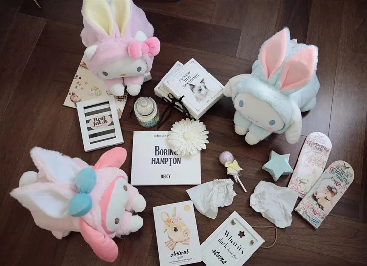 Cartoon Melody Cinnamoroll Dog Rabbit Soft Plush Doll