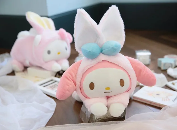 Cartoon Melody Cinnamoroll Dog Rabbit Soft Plush Doll