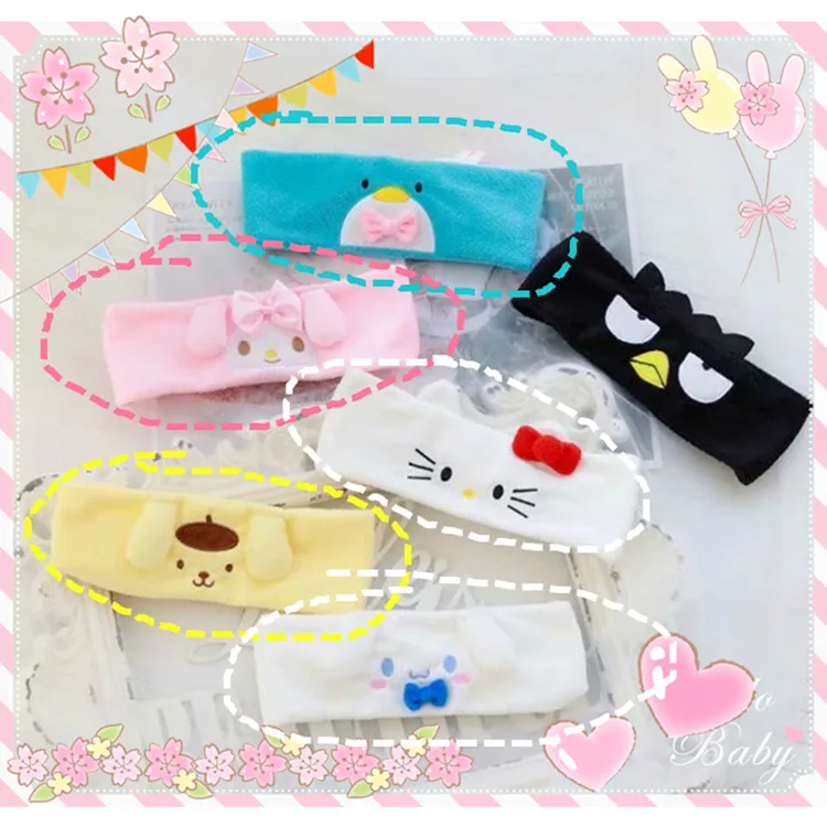 Cartoon My Melody Cinnamoroll Plush Hairband