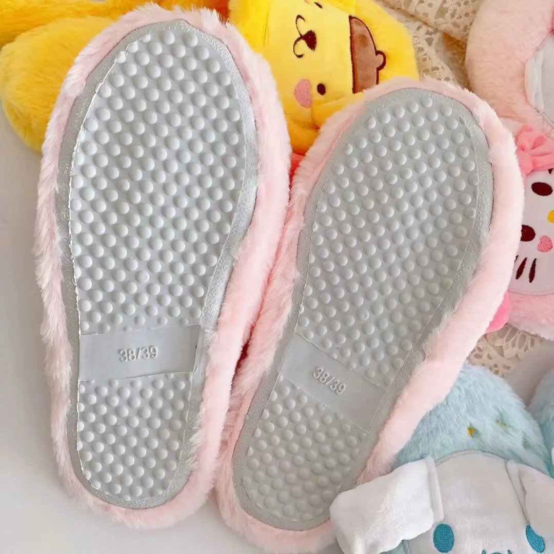 Cartoon Cinnamoroll Melody Pompom Indoor Slipper Cartoon Cinnamoroll Melody Pompom Indoor Slipper