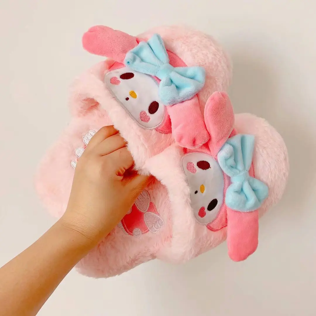 Cartoon Cinnamoroll Melody Pompom Indoor Slipper Cartoon Cinnamoroll Melody Pompom Indoor Slipper