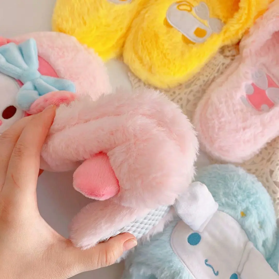Cartoon Cinnamoroll Melody Pompom Indoor Slipper Cartoon Cinnamoroll Melody Pompom Indoor Slipper