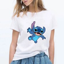 Stitch Cartoon Style Casual T-Shirt Stitch Cartoon Style Casual T-Shirt