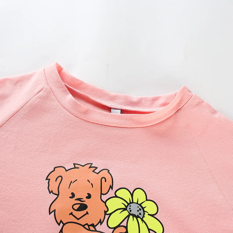 Cartoon Short Sleeve Casual Crop Top