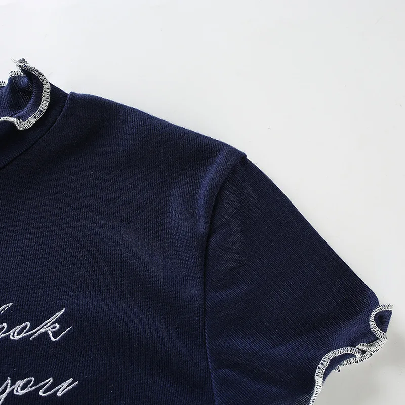 Cartoon Short Sleeve Casual Crop Top