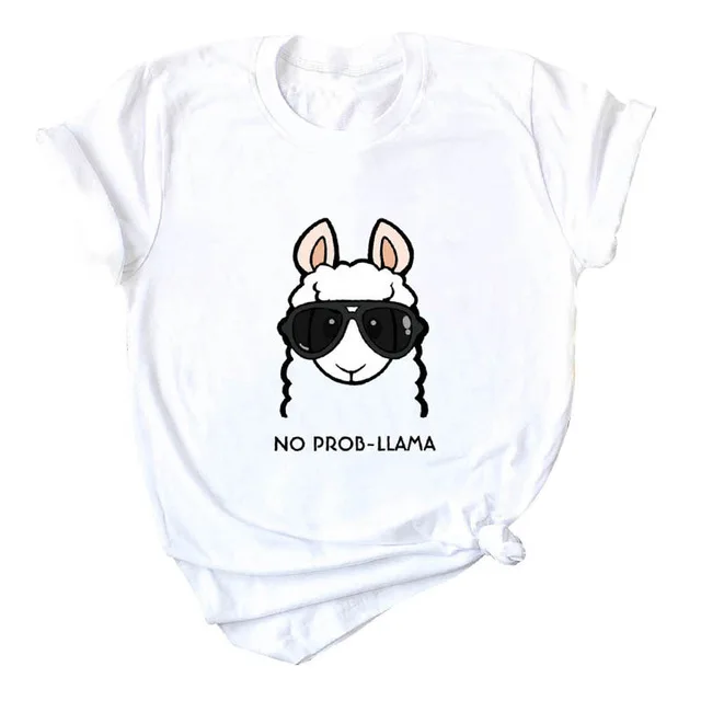 Cartoon Sheep Print O-Neck Short Sleeve T-Shirt Cartoon Sheep Print O-Neck Short Sleeve T-Shirt