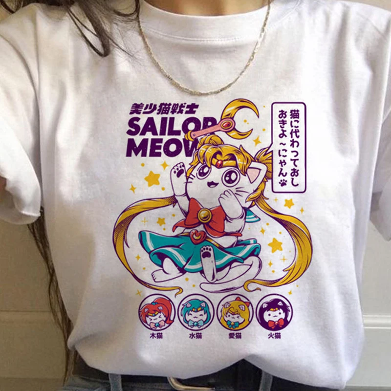 Sailor Moon Anime Harajuku Casual T-Shirt