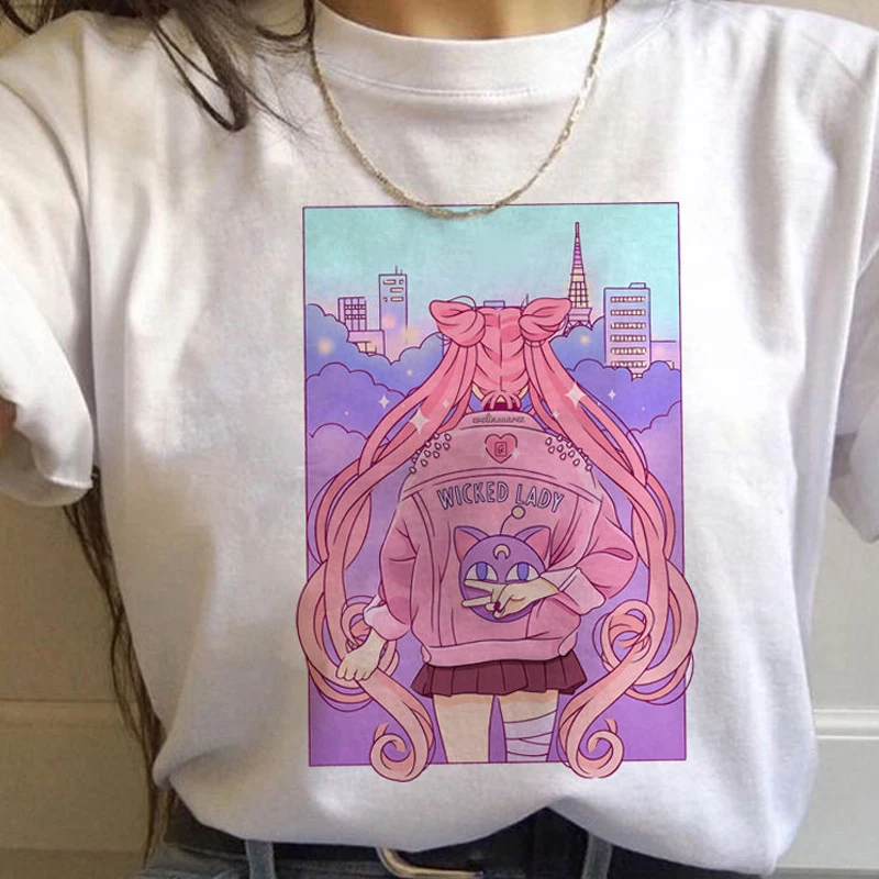 Sailor Moon Anime Harajuku Casual T-Shirt