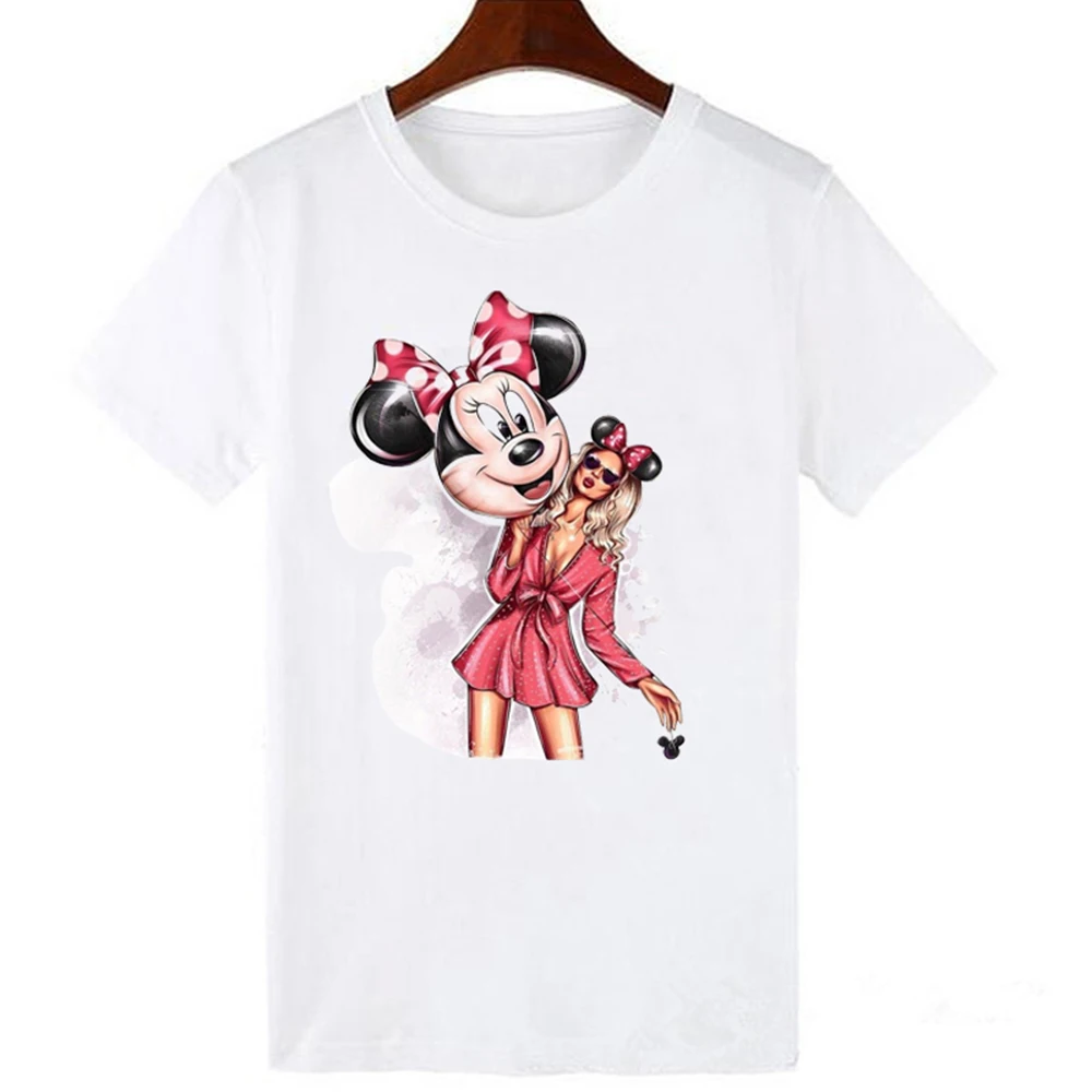 Mickey Minnie Graphic Casual Harajuku T-Shirt Mickey Minnie Graphic Casual Harajuku T-Shirt