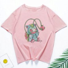 Pikachu Cartoon Print Short Sleeve Casual T-Shirt Pikachu Cartoon Print Short Sleeve Casual T-Shirt