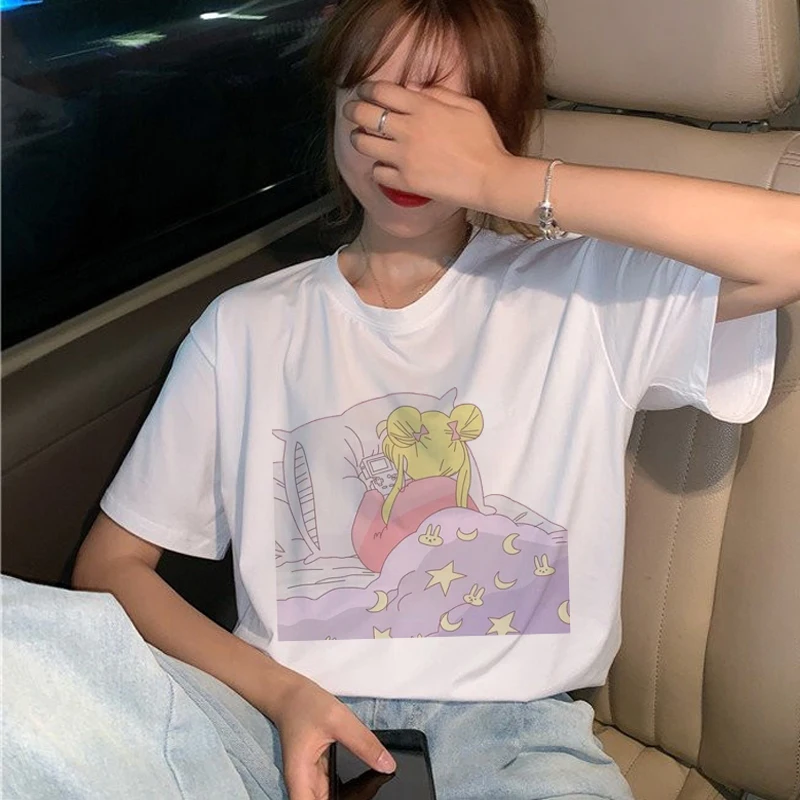 Anime Sailor Moon Cartoon Short Sleeve T-Shirt