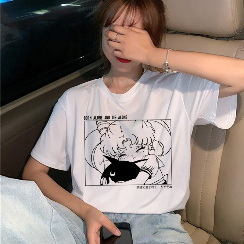 Anime Sailor Moon Cartoon Short Sleeve T-Shirt