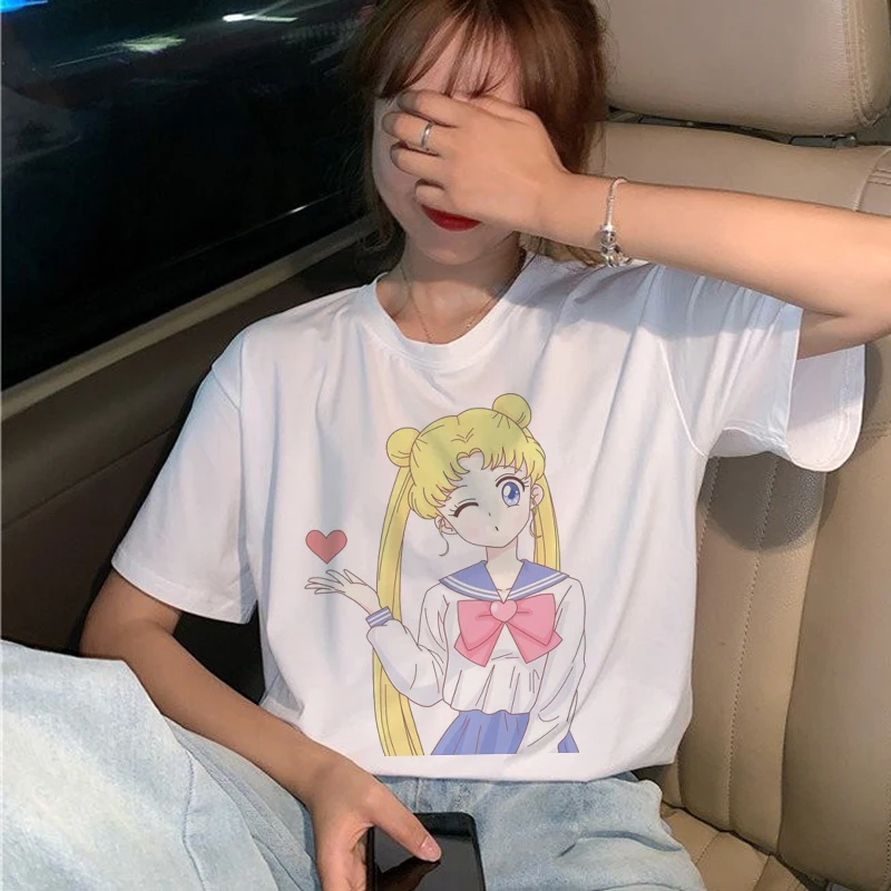 Anime Sailor Moon Cartoon Short Sleeve T-Shirt