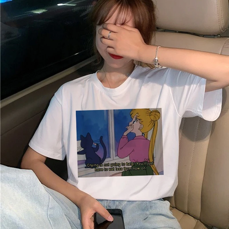 Anime Sailor Moon Cartoon Short Sleeve T-Shirt