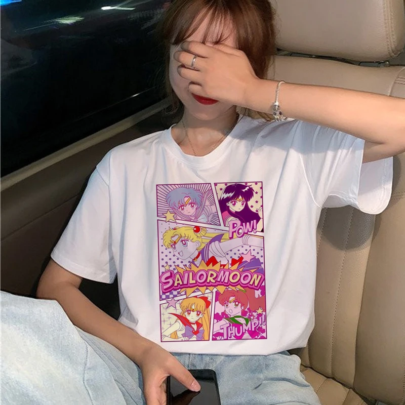 Anime Sailor Moon Cartoon Short Sleeve T-Shirt