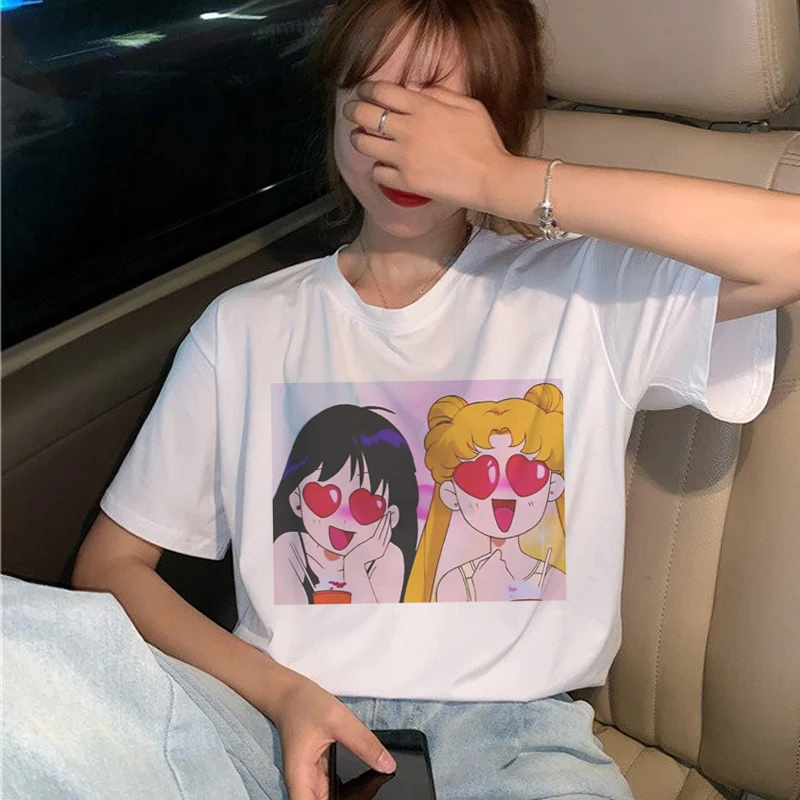 Anime Sailor Moon Cartoon Short Sleeve T-Shirt