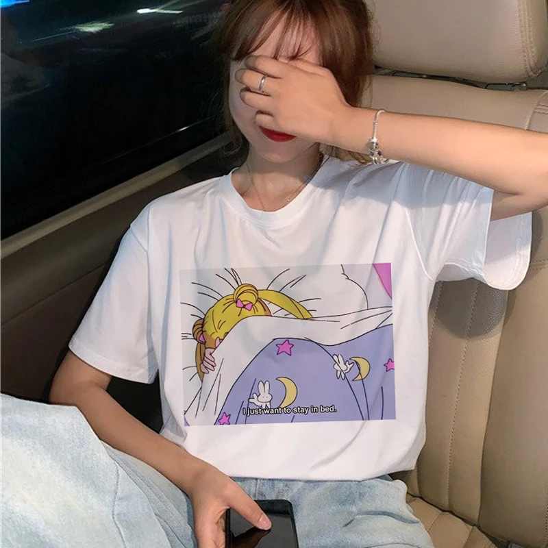 Anime Sailor Moon Cartoon Short Sleeve T-Shirt