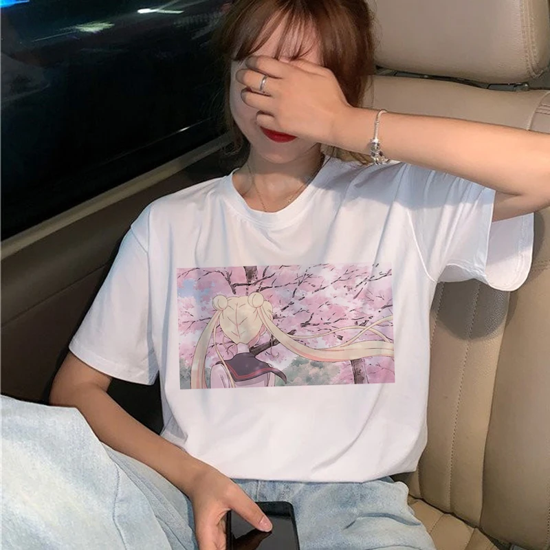 Anime Sailor Moon Cartoon Short Sleeve T-Shirt