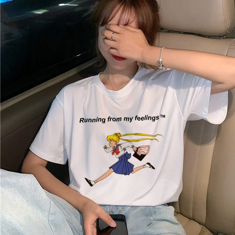 Anime Sailor Moon Cartoon Short Sleeve T-Shirt