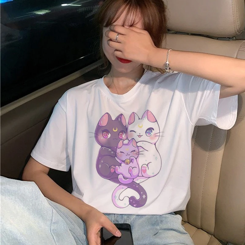 Anime Sailor Moon Cartoon Short Sleeve T-Shirt