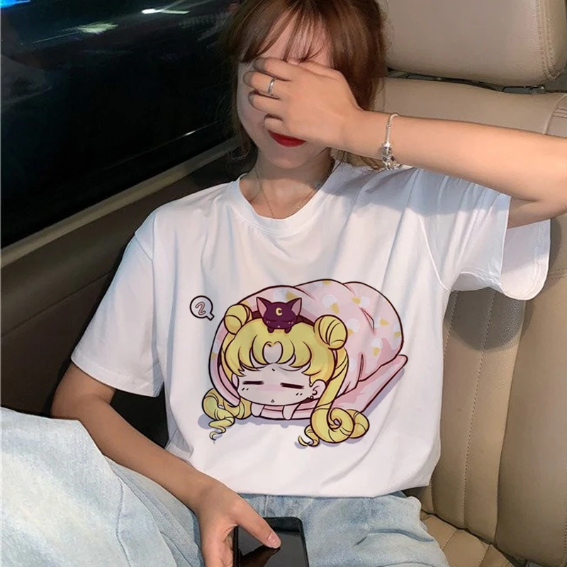 Anime Sailor Moon Cartoon Short Sleeve T-Shirt