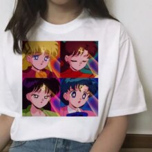 Sailor Moon Cartoon Print Harajuku Style Short Sleeve T-Shirt Sailor Moon Cartoon Print Harajuku Style Short Sleeve T-Shirt