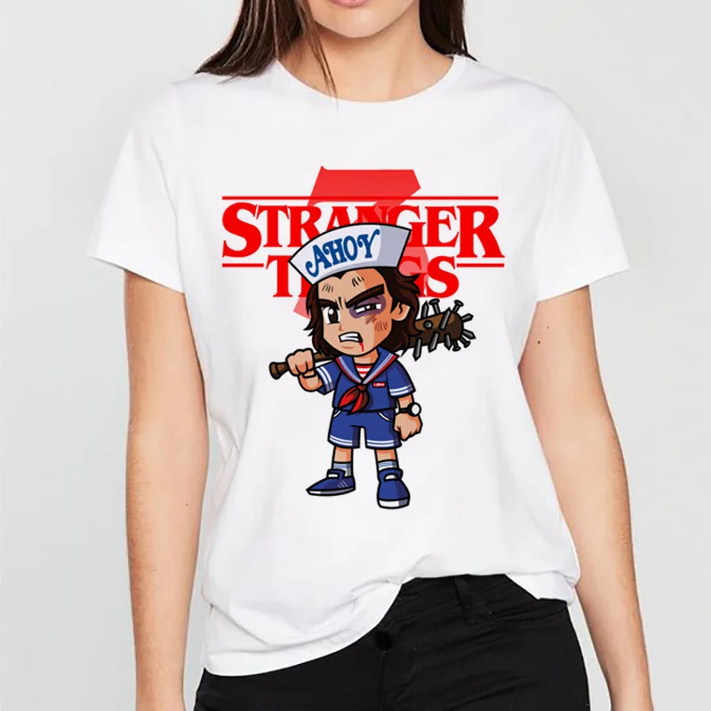 Hot Stranger Things Graphic Design Short Sleeve T-Shirt