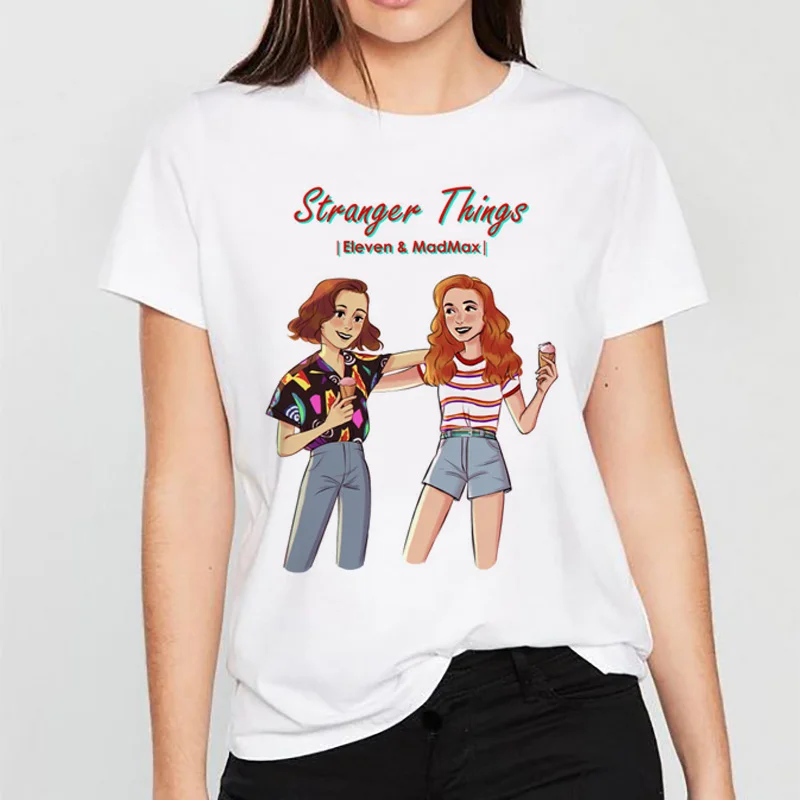 Hot Stranger Things Graphic Design Short Sleeve T-Shirt