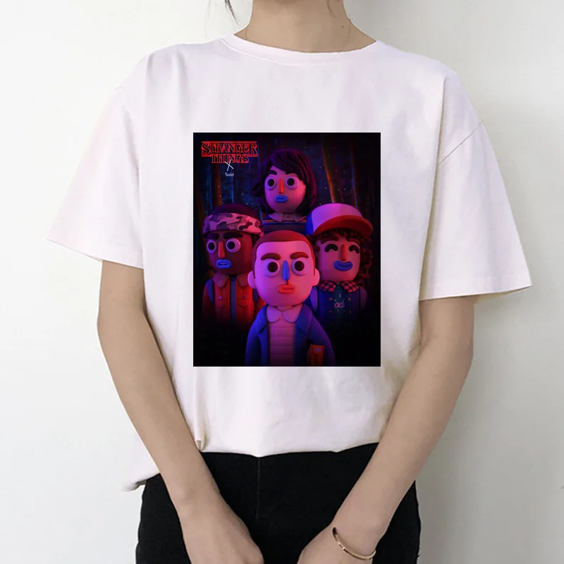 Streetwear Stranger Thing Series Style Casual T-Shirt