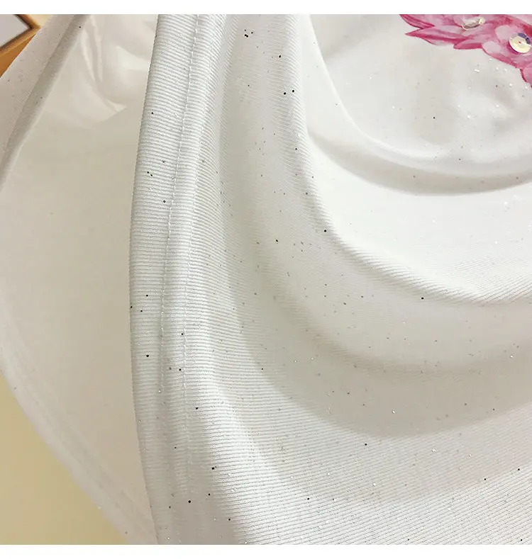 Swan Cartoon Design Short Sleeve Casual T-Shirt