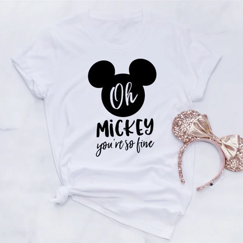 Mickey Style Graphic Print Casual Short Sleeve T-Shirt